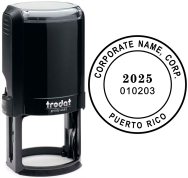 TR4645-B-01 Sello Redondo Personalizado