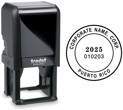 TR4924R-B-01 Sello Redondo Personalizado